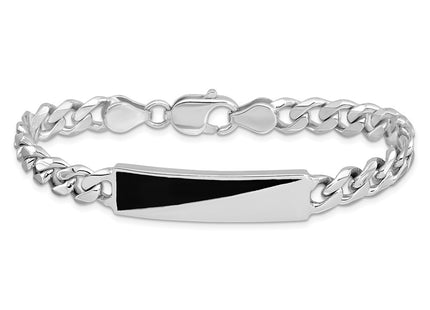 Sterling silver bar bracelet, another view