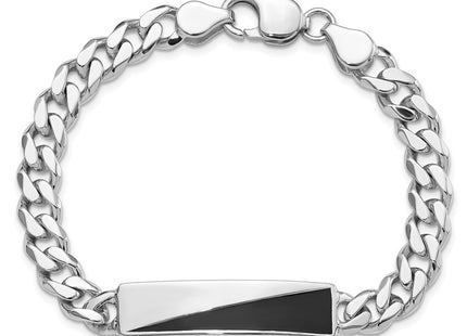 Sterling silver bar bracelet, further view