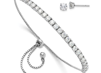 Sterling Silver Earrings Style QG6243SET - Classique Jewelry Inc.