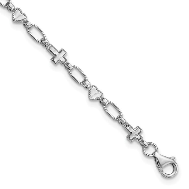 Sterling Silver Bracelets Style QG6307 - Classique Jewelry Inc.
