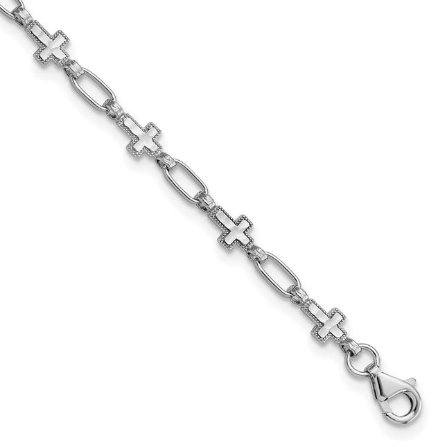 Sterling Silver Bracelets Style QG6308 - Classique Jewelry Inc.