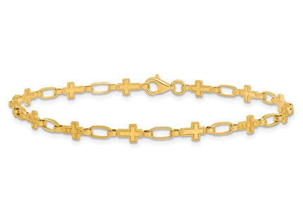 Sterling Silver Bracelets Style QG6308GP - Classique Jewelry Inc.