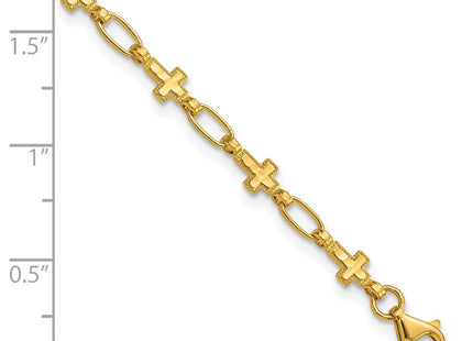 Sterling Silver Bracelets Style QG6308GP - Classique Jewelry Inc.