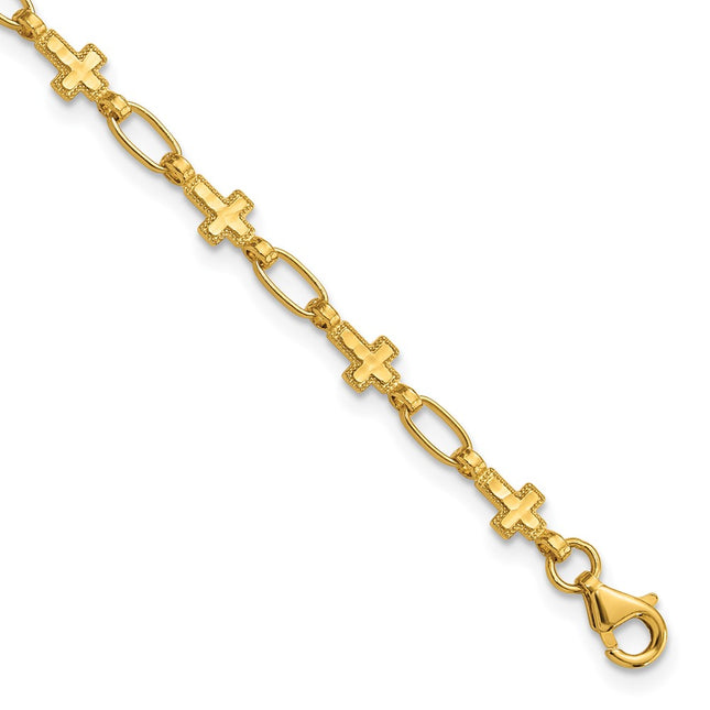 Sterling Silver Bracelets Style QG6308GP - Classique Jewelry Inc.