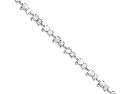Sterling Silver Bracelets Style QG6345MOP - Classique Jewelry Inc.