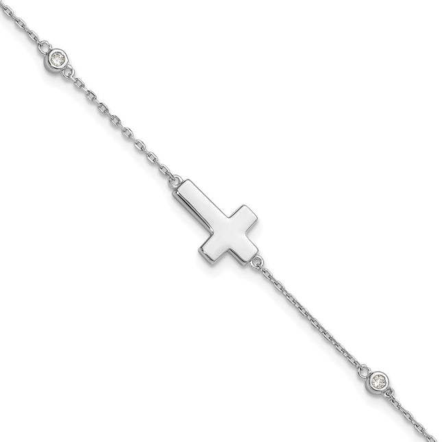 Sterling Silver Bracelets Style QG6379 - Classique Jewelry Inc.