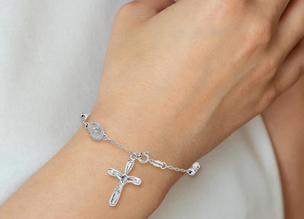 Sterling Silver Bracelets Style QG6383 - Classique Jewelry Inc.