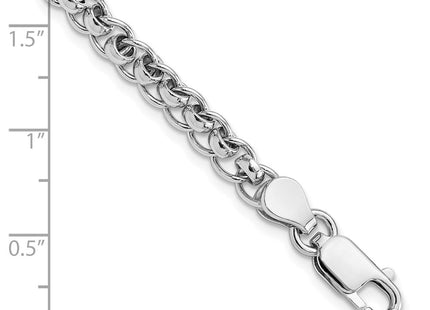 Sterling Silver Rhodium-plated Fancy Link 7.5in Bracelet (Style QG6391-7.5)
