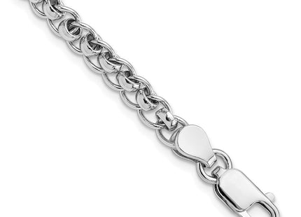 Sterling Silver Rhodium-plated Fancy Link 7.5in Bracelet (Style QG6391-7.5)