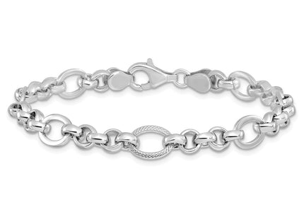 Sterling Silver Bracelets Style QG6396 - Classique Jewelry Inc.