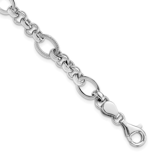 Sterling Silver Bracelets Style QG6396 - Classique Jewelry Inc.