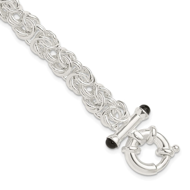 Sterling Silver Chain Bracelets Style QG6402 - Classique Jewelry Inc.