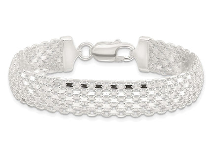 Sterling Silver Polished Bismark 7in Bracelet