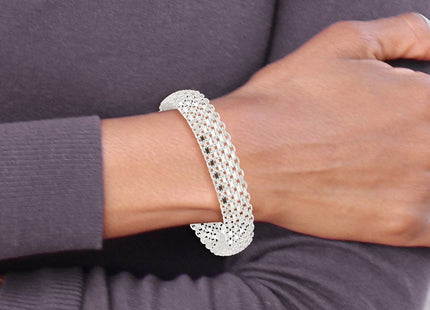 Sterling Silver Polished Bismark 7in Bracelet