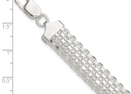 Sterling Silver Polished Bismark 7in Bracelet