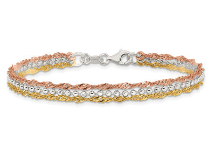 Sterling Silver Bracelets Style QG6412 - Classique Jewelry Inc.