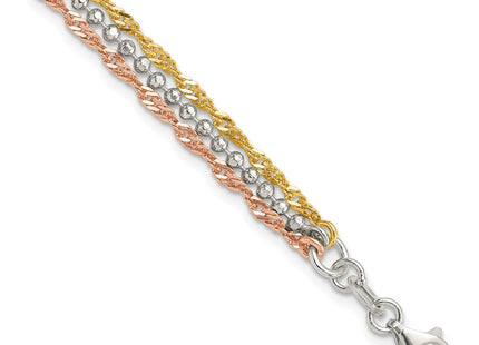 Sterling Silver Bracelets Style QG6412 - Classique Jewelry Inc.