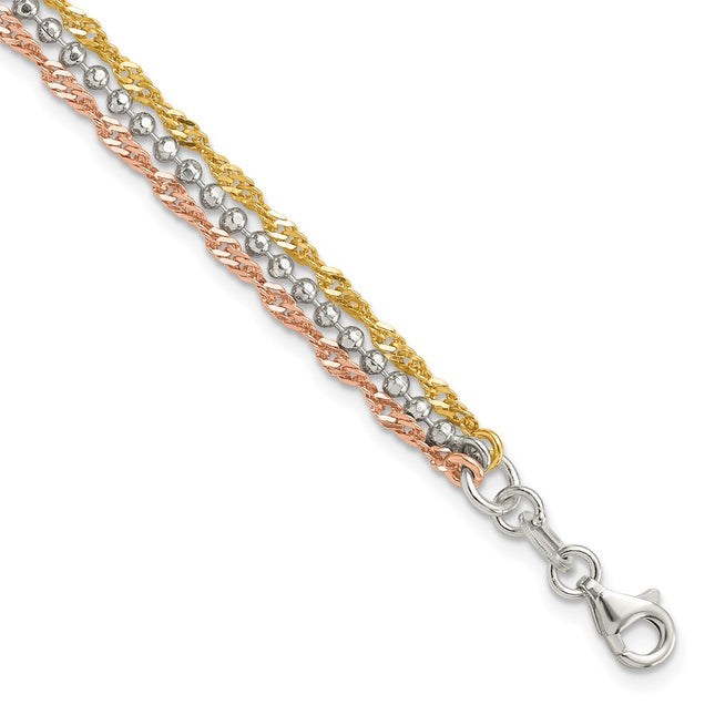 Sterling Silver Bracelets Style QG6412 - Classique Jewelry Inc.