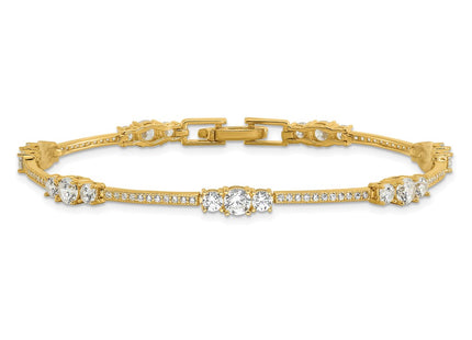 Sterling Silver Bracelets Style QG6435GP - Classique Jewelry Inc.
