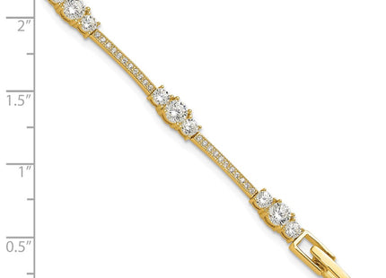 Sterling Silver Bracelets Style QG6435GP - Classique Jewelry Inc.