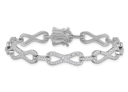 Sterling Silver Bracelets Style QG6438 - Classique Jewelry Inc.