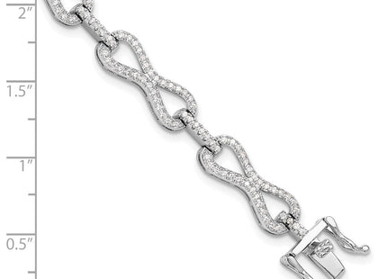 Sterling Silver Bracelets Style QG6438 - Classique Jewelry Inc.