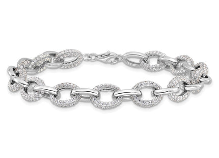 Sterling Silver Bracelets Style QG6442 - Classique Jewelry Inc.
