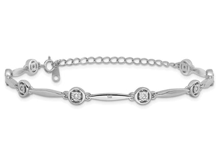 Sterling Silver Bracelets Style QG6443 - Classique Jewelry Inc.
