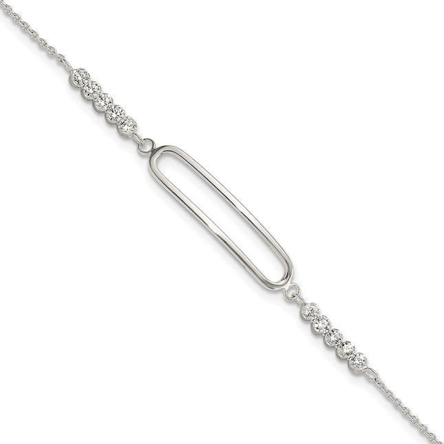 Sterling Silver Bracelets Style QG6445 - Classique Jewelry Inc.
