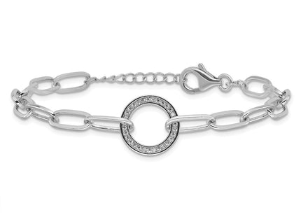 Sterling Silver Bracelets Style QG6447 - Classique Jewelry Inc.