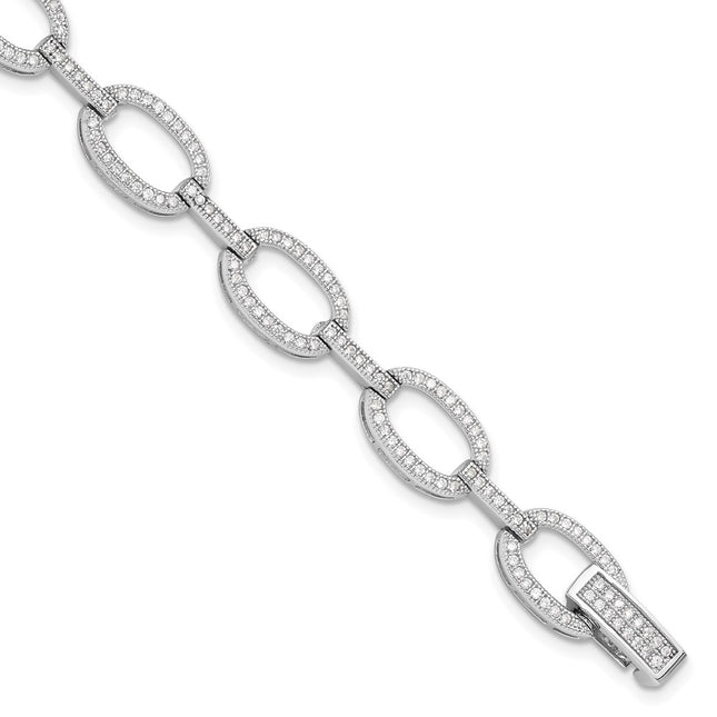 Sterling Silver Bracelets Style QG6450 - Classique Jewelry Inc.