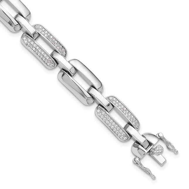Sterling Silver Bracelets Style QG6452 - Classique Jewelry Inc.