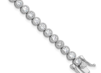 Sterling silver cubic zirconia bracelet