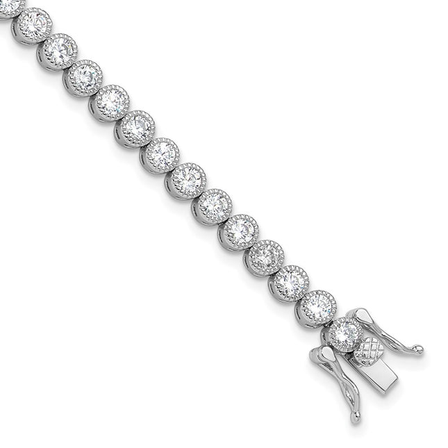 Sterling silver cubic zirconia bracelet