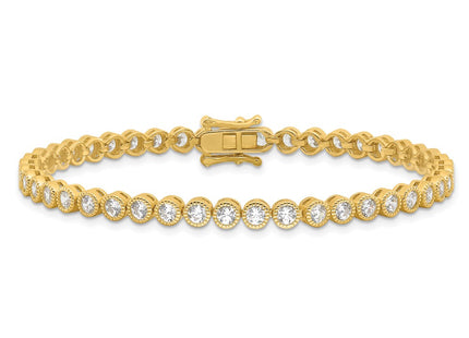 Sterling Silver Bracelets Style QG6457GP - Classique Jewelry Inc.