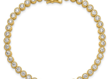 Sterling Silver Bracelets Style QG6457GP - Classique Jewelry Inc.