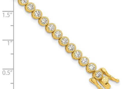 Sterling Silver Bracelets Style QG6457GP - Classique Jewelry Inc.
