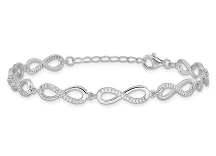 Sterling Silver Bracelets Style QG6461 - Classique Jewelry Inc.