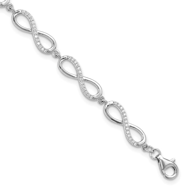 Sterling Silver Bracelets Style QG6461 - Classique Jewelry Inc.