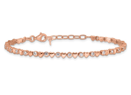 Sterling Silver Bracelets Style QG6464RP - Classique Jewelry Inc.