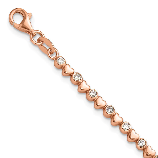 Sterling Silver Bracelets Style QG6464RP - Classique Jewelry Inc.