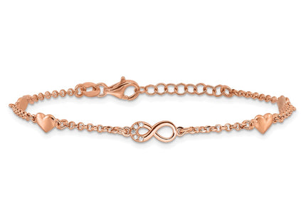Sterling Silver Bracelets Style QG6465RP - Classique Jewelry Inc.