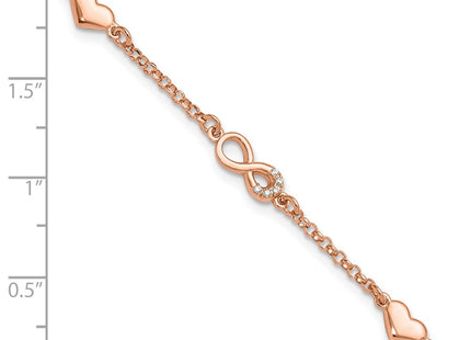 Sterling Silver Bracelets Style QG6465RP - Classique Jewelry Inc.