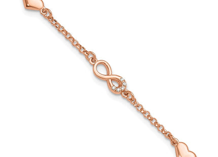 Sterling Silver Bracelets Style QG6465RP - Classique Jewelry Inc.