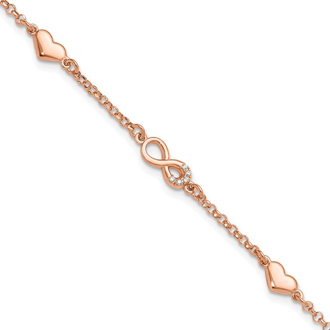 Sterling Silver Bracelets Style QG6465RP - Classique Jewelry Inc.