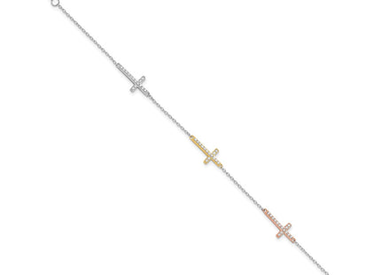 Sterling Silver Bracelets Style QG6471 - Classique Jewelry Inc.
