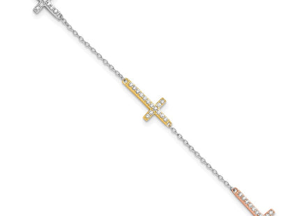 Sterling Silver Bracelets Style QG6471 - Classique Jewelry Inc.