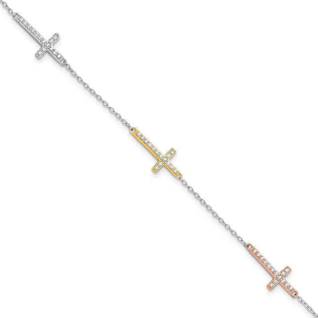 Sterling Silver Bracelets Style QG6471 - Classique Jewelry Inc.