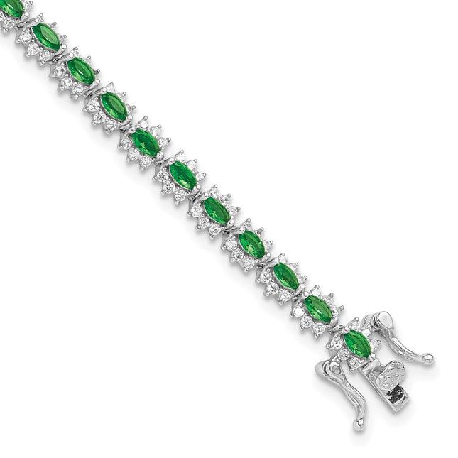 Sterling Silver Bracelets Style QG6478 - Classique Jewelry Inc.