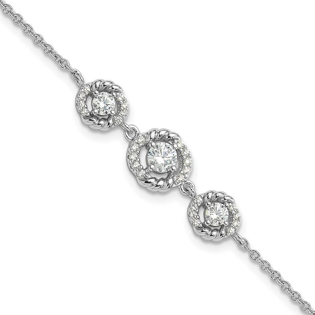 Sterling Silver Bracelets Style QG6488 - Classique Jewelry Inc.
